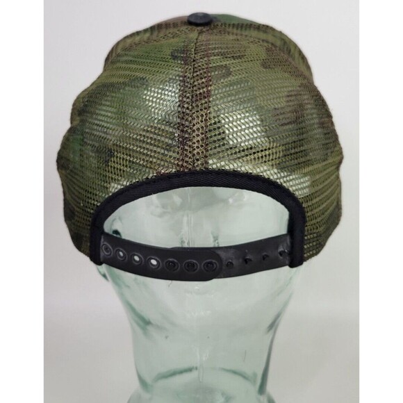 Vintage Volvo VME Michigan Euclid Mesh Camo Snapback Trucker Hat Swingster USA - Picture 5 of 9